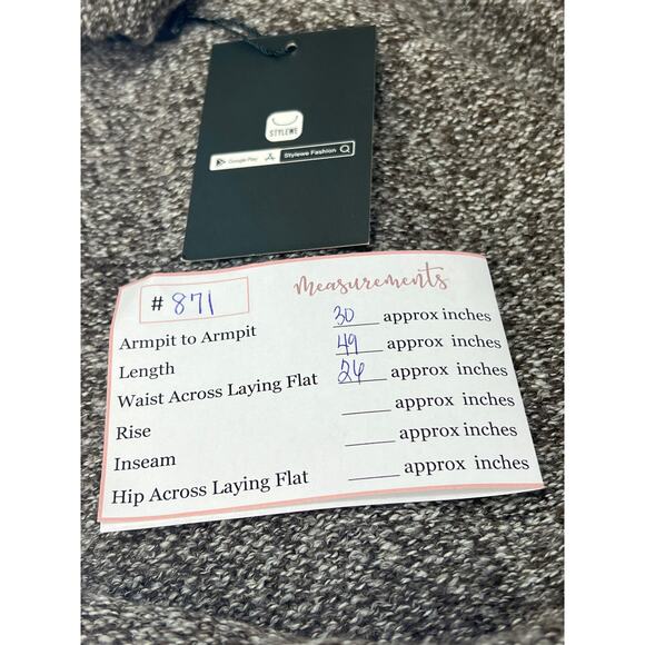 NWT Stylewe Brown and White Super Long Line Open Front Cardigan Sweater Large - Picture 11 of 11